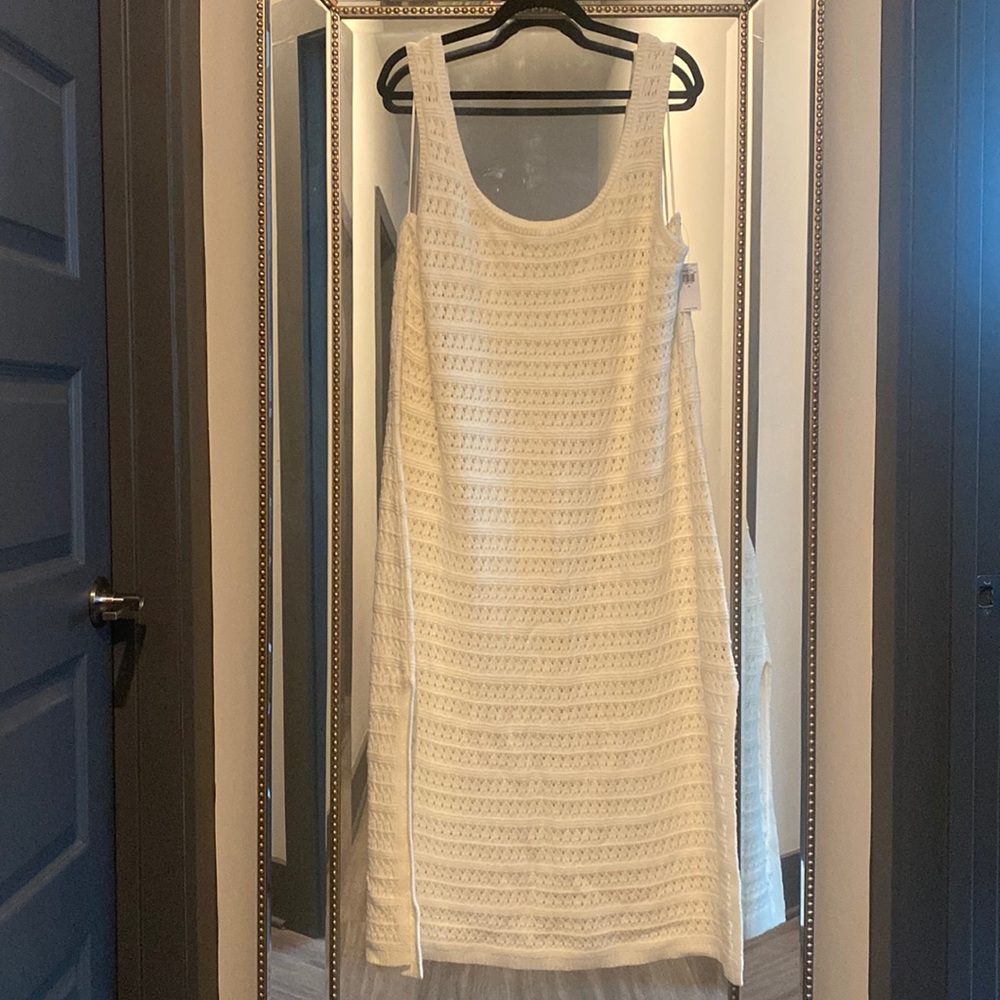 Cream Crochet Dress - NWT - 3X - Picture 2 of 4